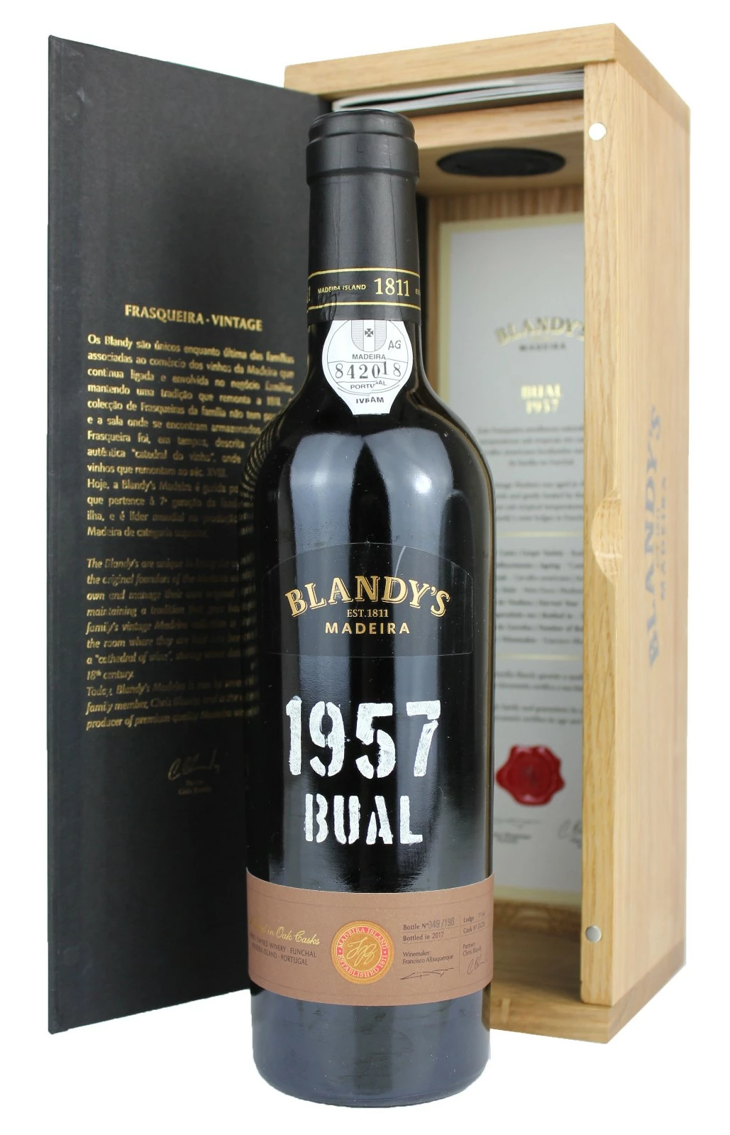 Vintage Bual Madeira 75cl - In Original Blandy's Gift Box As Illustrated 1 Vintage Bual Madeira 75cl - In Original Blandy's Gift Box As Illustrated