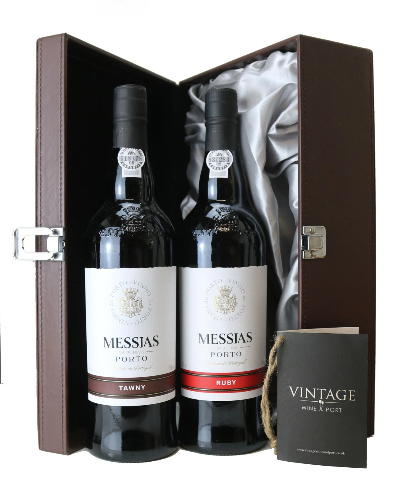 Ruby & Tawny Port Duo Includes Double Leather Effect Gift Box 1 Ruby & Tawny Port Duo Includes Double Leather Effect Gift Box
