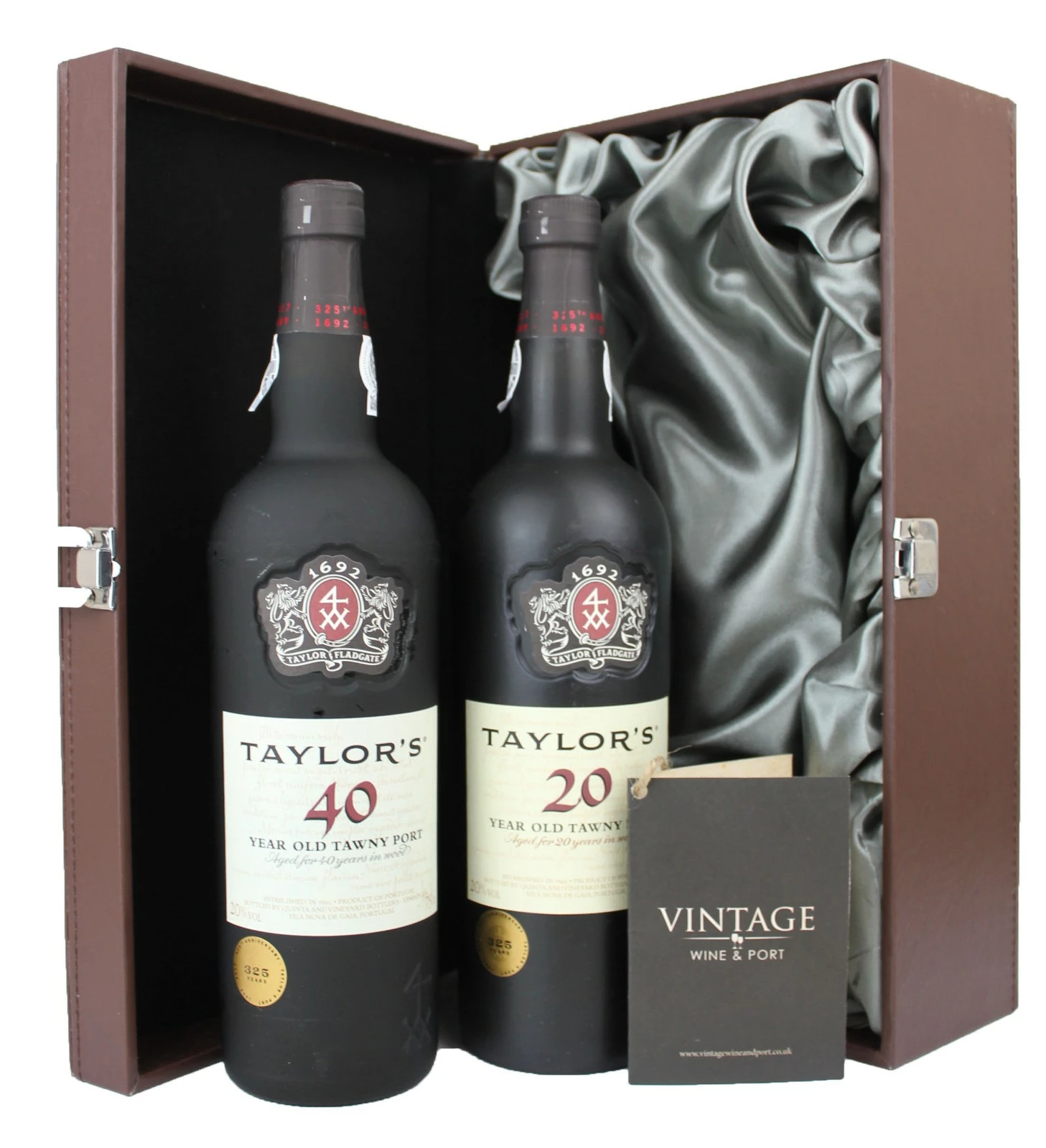 Taylor 60 Years Of Port. A 40 Year And 20 Year Tawny Port ***Presented In Our Two-Bottle Leather Effect Gift Box*** 1 Taylor 60 Years Of Port. A 40 Year And 20 Year Tawny Port ***Presented In Our Two-Bottle Leather Effect Gift Box***