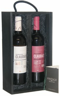 Claudia's Reserve Red And White Douro Wines Includes Wooden Gift Box Special Offer | Was £42.95 | Now £29.95