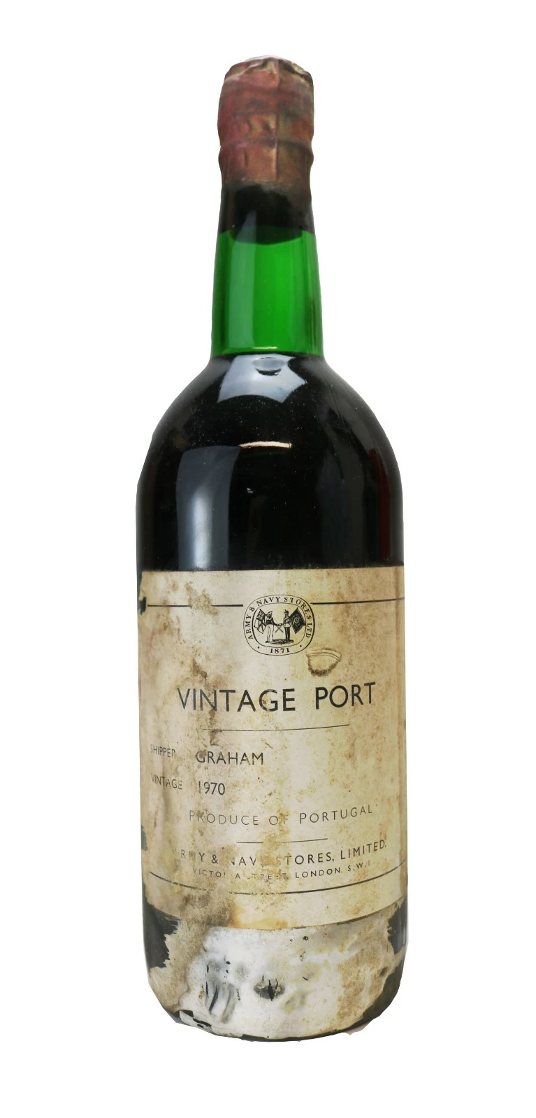 Vintage Port Bottled For Army And Navy Stores Labels Bin Soiled Excellent Provenance 1 Vintage Port Bottled For Army And Navy Stores Labels Bin Soiled Excellent Provenance