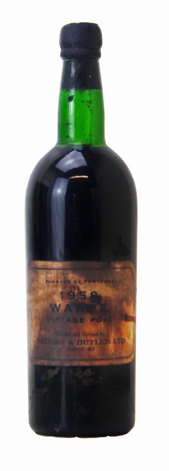 Vintage Port Mid Shoulder | Stained Label Grants Of St James Bottling. 1 Vintage Port Mid Shoulder | Stained Label Grants Of St James Bottling.