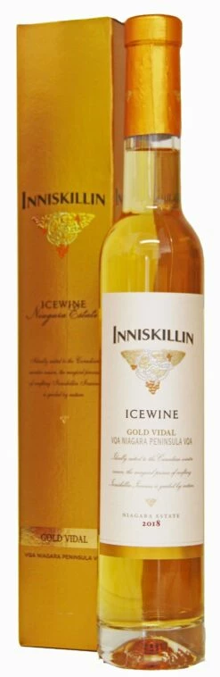 Inniskillin, `Gold` Niagara Vidal Icewine (Eiswein) Sweet White Wine ***Gold Award Decanter 2022*** Half Bottle 37.5