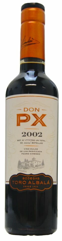 DON PX 2002, Sweet Wine From Montilla-Moriles. Half Bottle 37.5cl 93+ Points Robert Parker